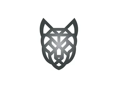 Diamond Wolf Logo aggressive animal coyote diamond head jewelry linear luxury minimalist monoline wild wolf