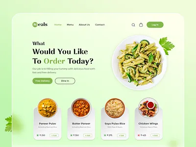 Food delivery service - Web UI app delivery design food minimal ui ux web website
