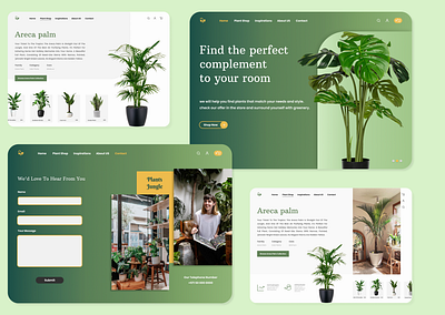 Plant store website design app art branding design designer graphic design icon illustration logo typography ui ux web website websitedesign