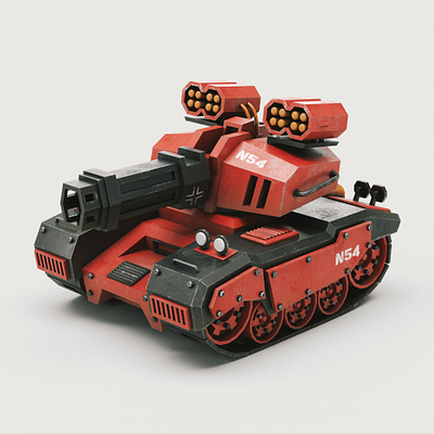 Concept Tank 01 military stylized tank