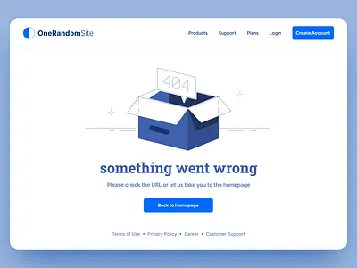 404 Error Page 404 404error 404page 404ui concept dailyui design error errorpage illustration minimal ui ux website webui