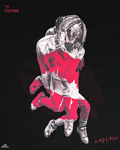 TyFontaine - "BMG" art design graphic design hiphop music musicdesign musicposter posters