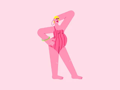 Love Your Body II adobe illustrator behance body character character design character designer flat character flat design flat illustration freelance illustrator girl character illustration illustrator love your body procreate self care self love vector vector girl vector women