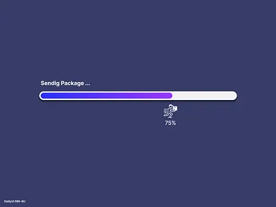 Daily UI #086 - Progress Bar 86 app courier daily ui dailyui dailyui 86 delivery design file progress progress bar sending sending package ui