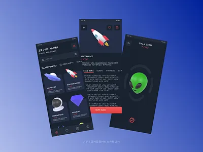 Alien Ecommerce App alien alien app alien ecommerce app ecommerce app mobile app ui ui ui design uiux design ux ux design