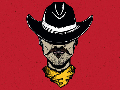 Cowboy Chronicles bandana cheyenne cowboy design distilling frontier illustration merchandise shirt sticker vector wild west wyoming
