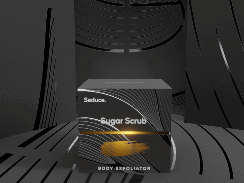Luxury box design 3d adobe illustrator animation blender branding design dieline gold foil graphic design illustration logo luxury box design gold luxury design minimal motion graphics sugar scrub