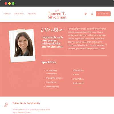 Lauren T. Silverman | Squarespace Web Design squarespace