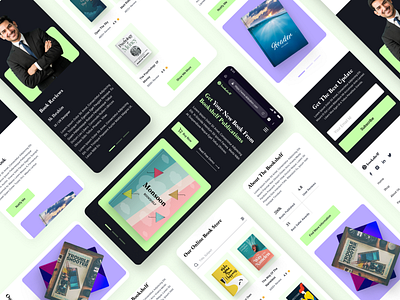 Book Publisher Website Responsive View app book clean creative design designer designinspiration designprofessionaler dribbble flatdesign modern publisher responsive ui uitrends ux website