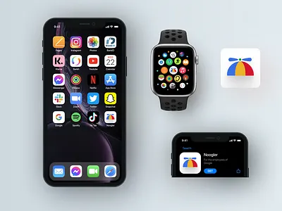 App Icon - Google's Noogler 3d animation appicon applciation applicationdesign branding dailyui design google gradient graphic design icondesign illustration logo mobile mobiledesign motion graphics ui uidesign vector