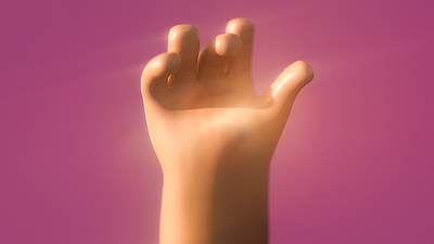 3D Hand 3d animation c4d character cinema 4d editorial hand illustration lighting modeling motion redshift render texture