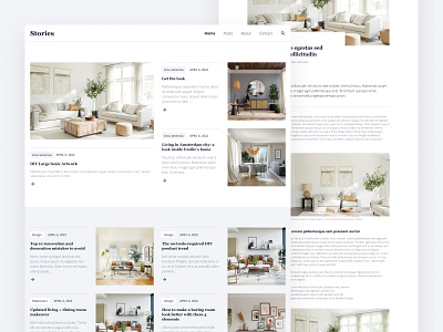 Stories - Blog Template blog design figma template ui web design webflow