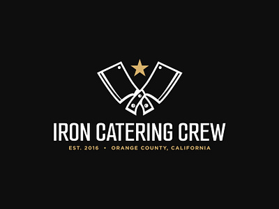 Iron Catering Crew art direction brand brand design brand identity branding design graphic design illustration logo