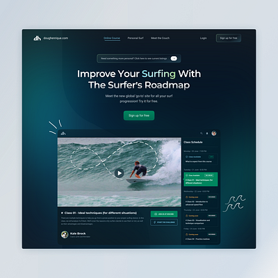 UI landing page concept 🏄 design figma illustration interface design landing page ui ui ui website webdesign website design