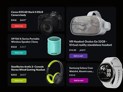 Add to Cart - Dark mode | Janak Shrestha - UI Designer cart design dark theme hero section janak shrestha ui