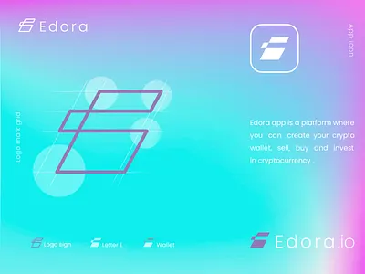 Edora app adobe illustrator branding graphic design logo vector