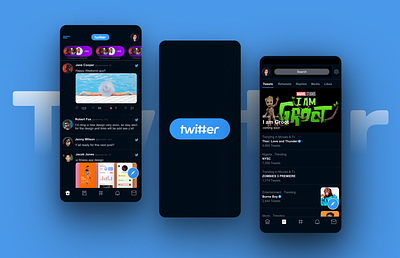 Twitter App Redesign branding design ui ux