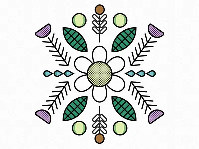 Summer Floral 001 color design floral flower illustration minimal nature outdoors summer vector wilderness