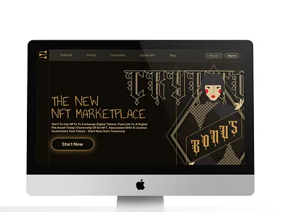 The New NFT Marketplace Ui Design app branding crypto design figma flat illustration logo minimal nft nftart ui web