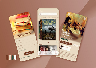 Book App app book design figma mobile ui ux