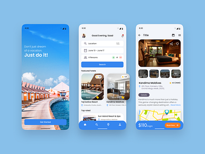 Hotel Booking App | Travel App design app crypto app design hotel booking app ui design logo mobile app design ideas mobile ui travel app ui ui ui ux