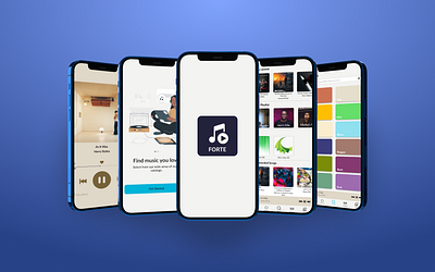 Forte Music App app ui ux