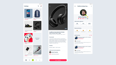 Gogo app - android android app application e commerce interface material design mobile online shop online store shop store ui user ux