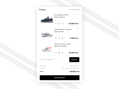 Add to cart UI app cart checkout shopping ui uidesign uidesigner web