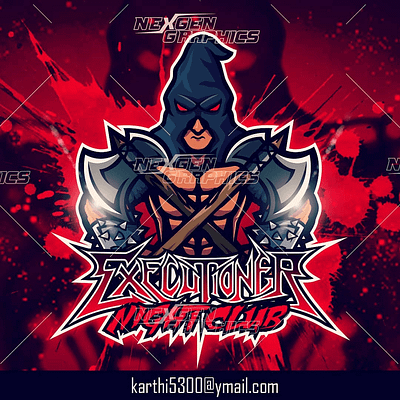 Executioner Mascot Lgo branding design esports logo executioner executioner logo executioner mascot executioner mascot logo gaming logo gaming mascot logo illustration logo mascot mascot logo