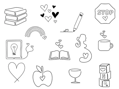 Brand Illustrations: Heartminded Mama branding design graphic design illustration vector