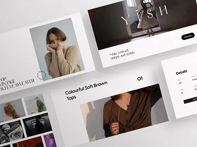 Fashion Website Design | UX UI Concept & Webflow Development branding design fashion fashion web flat logo style brand trendy typography ui ux webflow website design