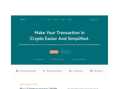 Crypto Home page