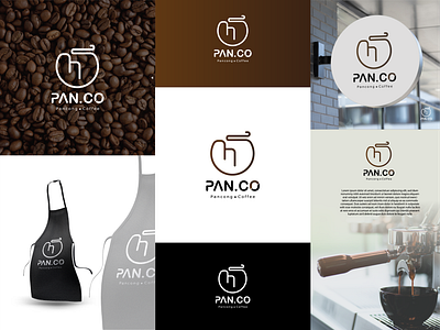 Aweseome Abstract Coffeeshop Logo fnblogo foodlogo vintage