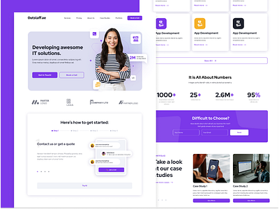 Web Site for IT Company design figma ui ux web webdesig