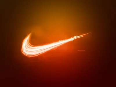 Nike on Fire design fire hot illustration logo nike swoosh