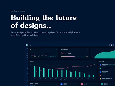 Hero Section | Janak Shrestha - UI Designer dark dark theme design hero section janak shrestha ui