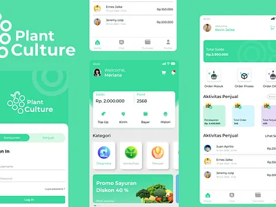 Agriculture Design Mobile App app design graphic design illustration ui ux