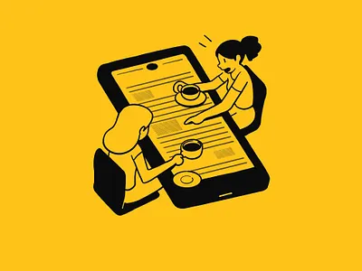 Monocle ads #3 breakfast coffee editorial illustration illustration magazine monocle newsletter newspaper spot illustration