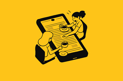 Monocle ads #3 breakfast coffee editorial illustration illustration magazine monocle newsletter newspaper spot illustration