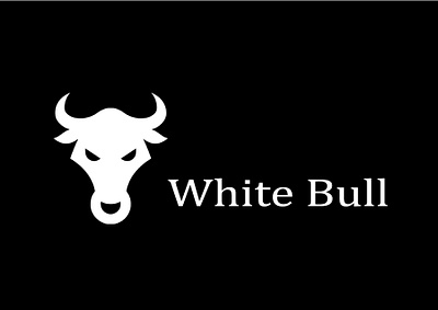 White Bull logo design app branding design graphic design illustration logo typography ui ux vector