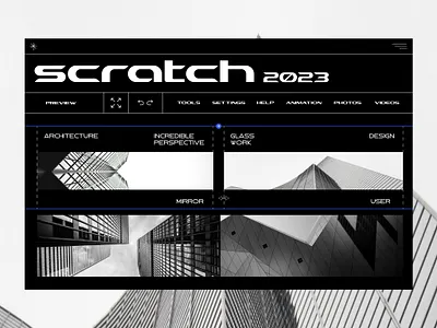 Scratch - Web UI Concept 2023 branding graphic design interface logo trending ui ux visual design web