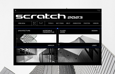 Scratch - Web UI Concept 2023 branding graphic design interface logo trending ui ux visual design web