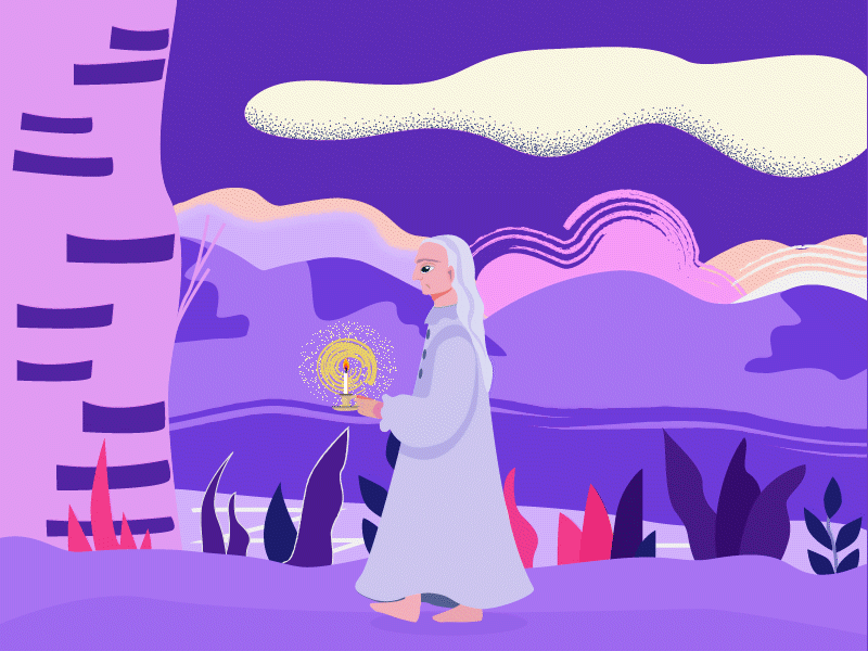 granny 2danimation animation character characterdesign dream gif granny illustration walking