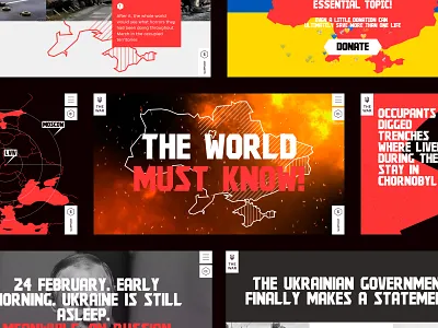 Feel The War animation daily ui design inspiration motion graphics social trend design ui ui design ui ux uiux ukraine user experience ux ux design video war web design website website design