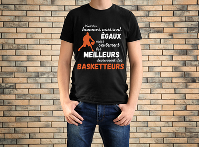 t-shirt homme les meilleurs sont basketteurs , humour basket cadeau amateur basket