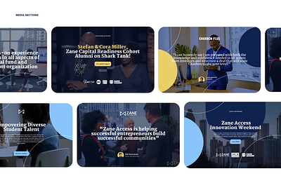 Zane Access — Media Sections animation design media photo ui video web webdesign webflow