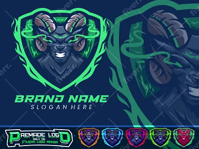 Goat gaming logo 3d cartoon logo design esports logo gaming logo goat goat head goat logo graphic design illustration logo mascot logo ram sports logo twitch logo