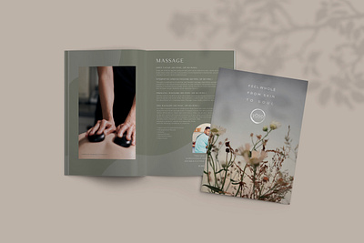 Spa Brochure Layout brochure classy elegant highend layout magazine modern spa typography wellness