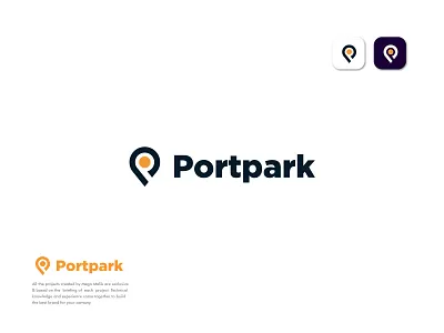 Location Mark + P logo design - Negative space logo design branding clean logo creative logo design graphic design location icon location logo location mark logo logo design logo icon logo mark mega malik minimalistic logo negative space logo p logo vector