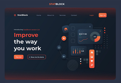 UIUX Design of StatBlock app graphic design ui uiux